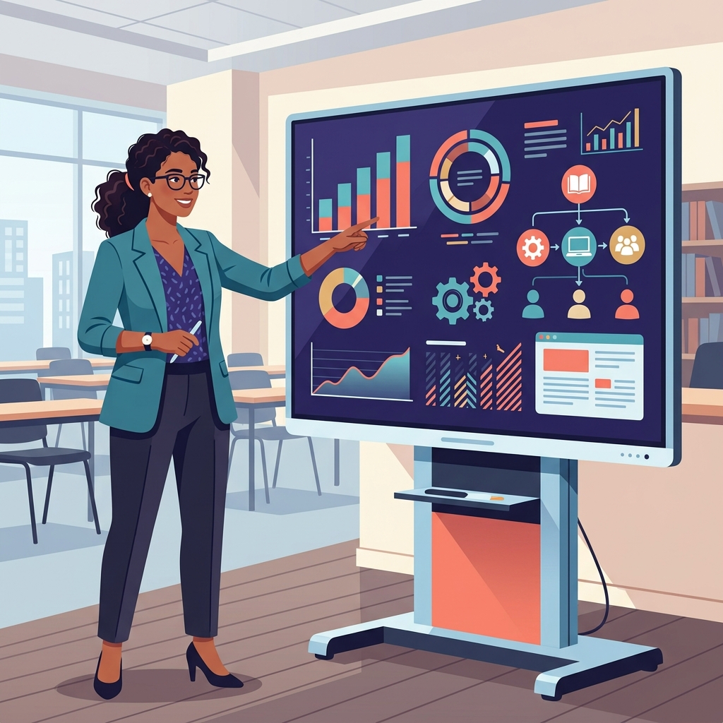 Giảng viên sử dụng hệ thống Hương Vân Skills